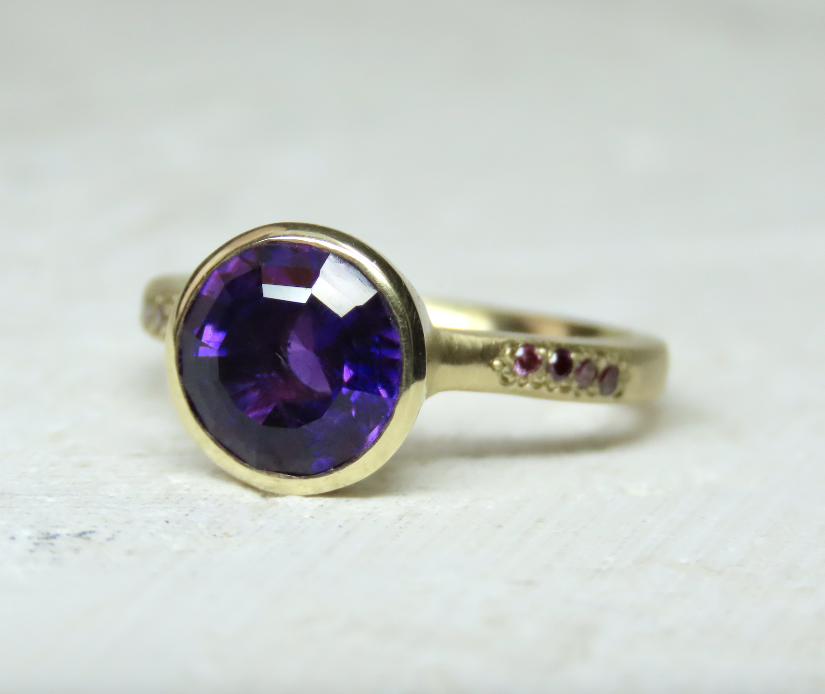 Buy Divine... Bright Purple Amethyst Ring Perfect Size Oval Cut Flat Top  Great Quality Natural Purple Amethyst Set on 925 Sterling Silver Online in  India - Etsy